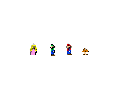 super mario bros hand drawn sprite pck