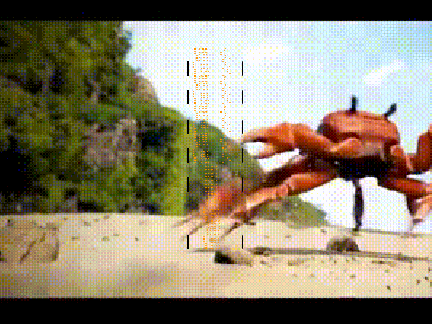 Piano Visualizer but its Crab Rave