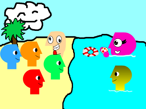 Add your P-heads at the beach!