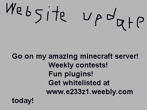 Minecraft server website update