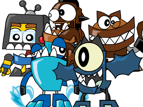 Screeno Chomly Gobba Slumbo and Globert Updated Sprites