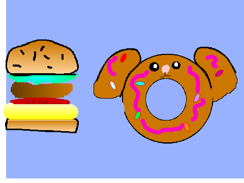 Burger and Doggie Donut for Codergenius12