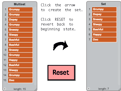 MultiSet to Set (starter code) remix