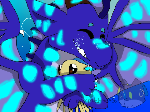 Indigo and Blob~Art