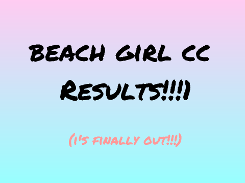 Beach Girl CC Results 