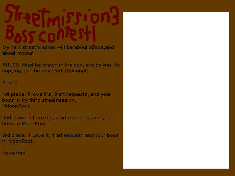 Streetmission 3 Boss contest!