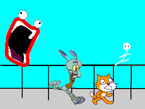add your self running from shoop da whoop!