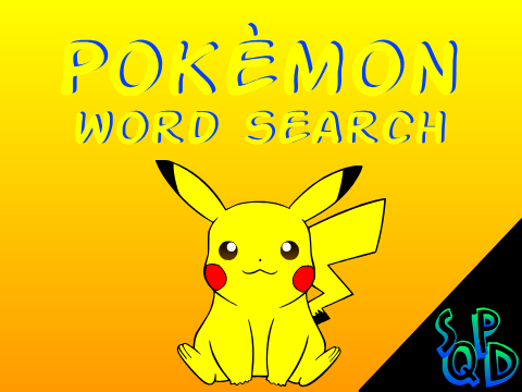 Pokémon Word Search