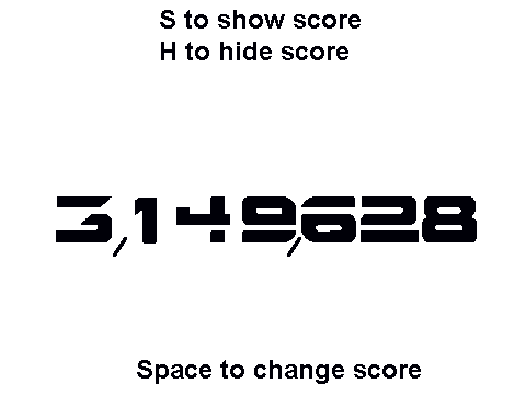 Scores without variables- a different way