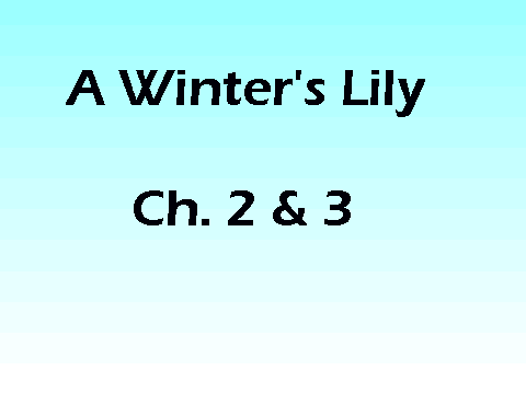 A Winter's Lily- Ch. 2 & 3
