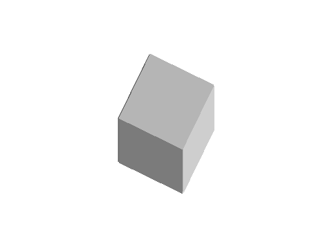 Fully shaded 3D cube