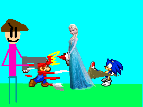 Add your self beating up Elsa! YAYYY!