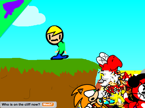 Add yourself trying to be the one on the cliff!