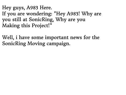 Updates on Moving.
