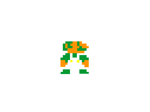 A Luigi sprite I made.