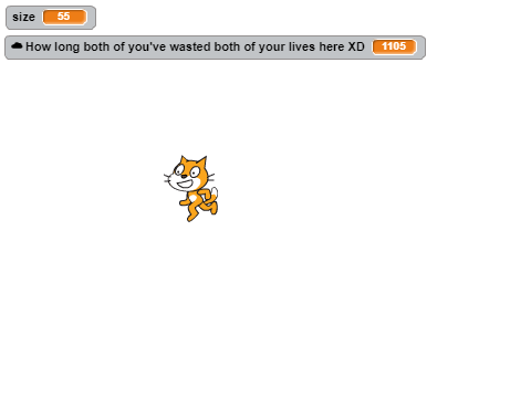 The cat just realized he's wasting his life doing this. XD