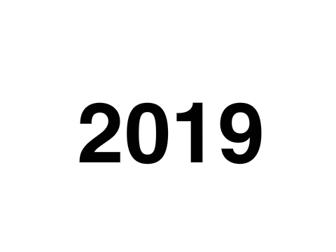 2018 is over, it's now 2019!
