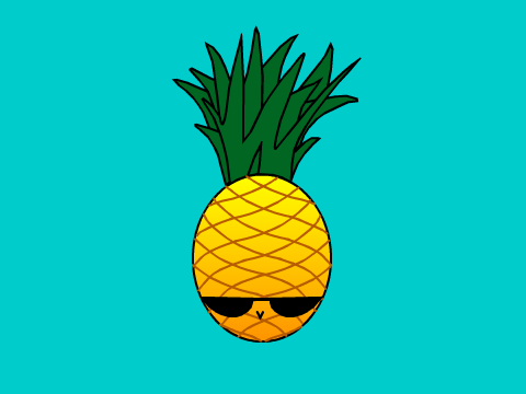Random bouncing pineapple