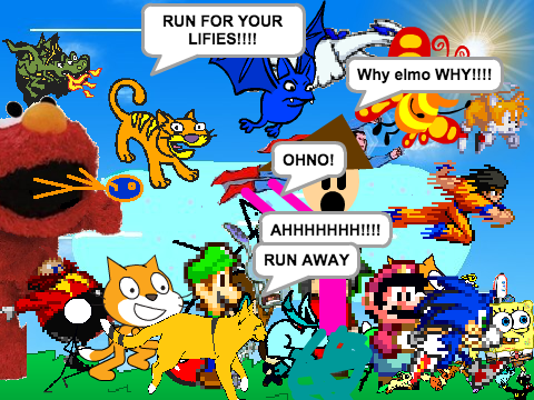 Add Yourself Running From Elmo!  remix