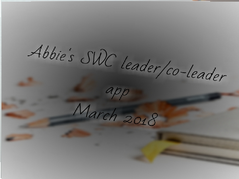 Abbie's SWC leader app - Sort of quotes edition