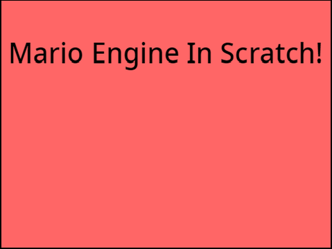Mario Engine In Scratch