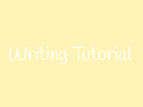 Writing Tutorial