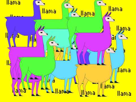Llama Rave Party