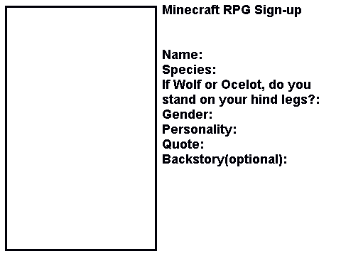 Minecraft Rpg Bio Sheet