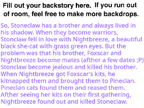 Warriors OC Contest: Backstories  remix
