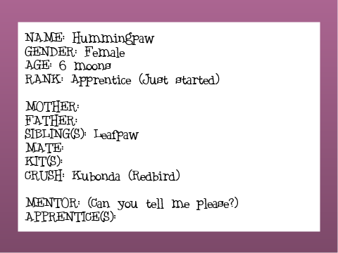 {Leafpaw and Hummingpaw}