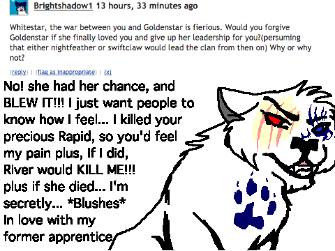 Ask my characters- WhiteWolf 2