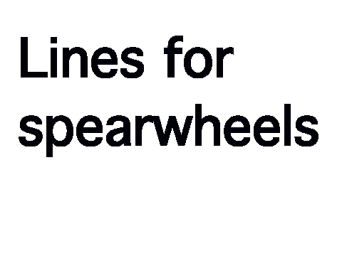 Lines for spearwheels (again)