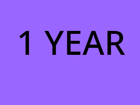 One year...