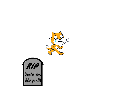 R.I.P 'Scratch Font'