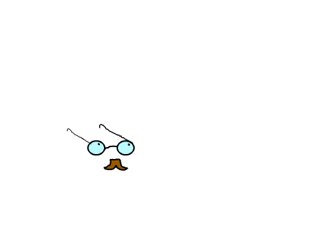  the eye and moustache thing