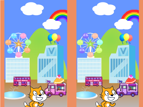 間違い探し！ Spot the Difference!