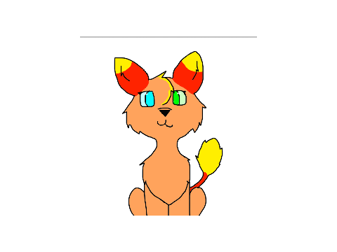 Really lazy drawing of blaze