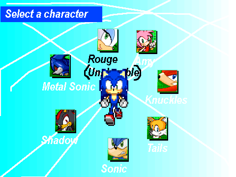 Sonic Adventure 3 hoax Character select