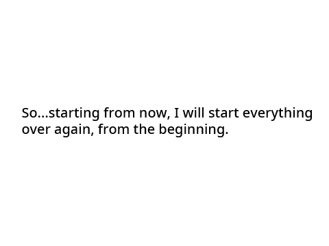 Something I want to say
