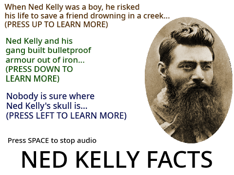 Ned Kelly Makey-Makey Game