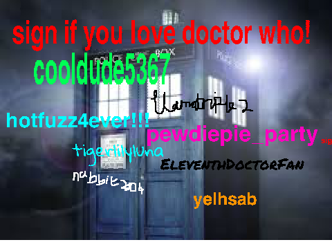 sign if you love doctor who!  remix remix