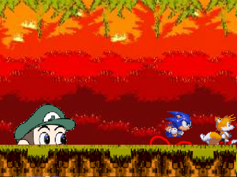 Add yourself running from Sonic.EXE! remix