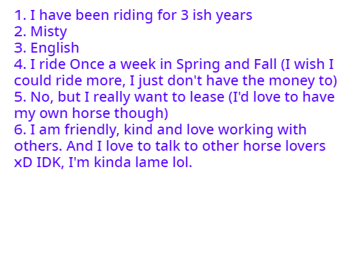 Forever Equestrian Application remix