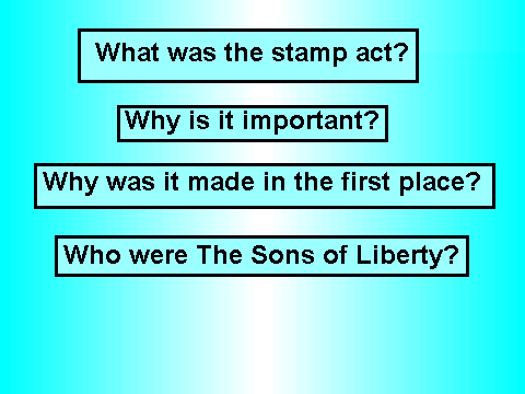 the stamp act