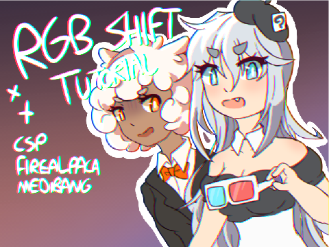 rgb shift tutorial ✦ clip studio/firealpaca/medibang