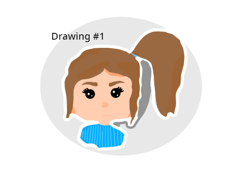 First project! Showing little drawing of OC. :)