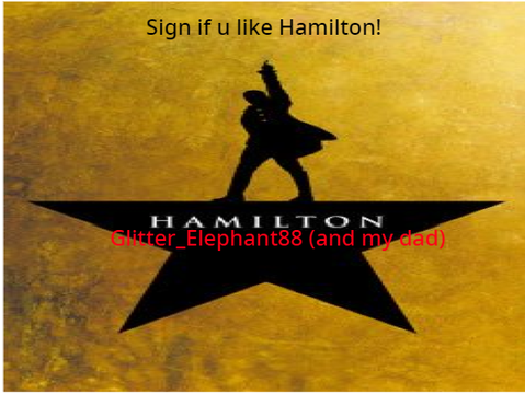 Remix and sign if u like Hamilton! remix
