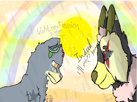 Our sweet goodbyes, collab w/wolfcatzwithwings