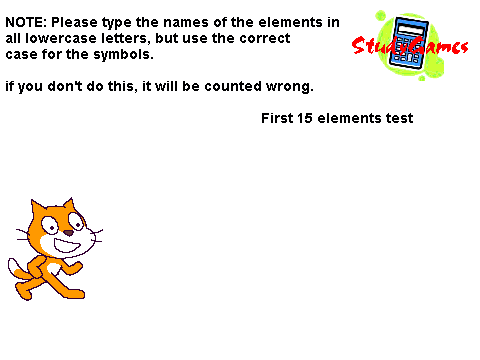 First 15 elements test.