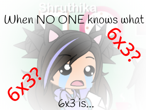 When NO ONE knows 6x3 equals